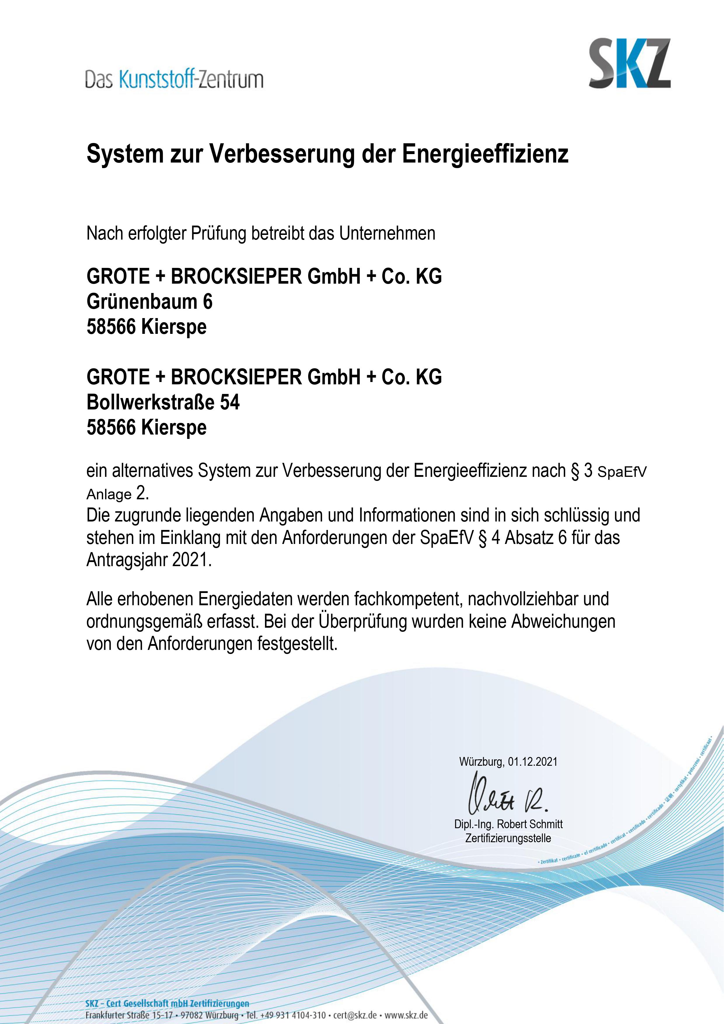 SKZ Certificate - Click to download