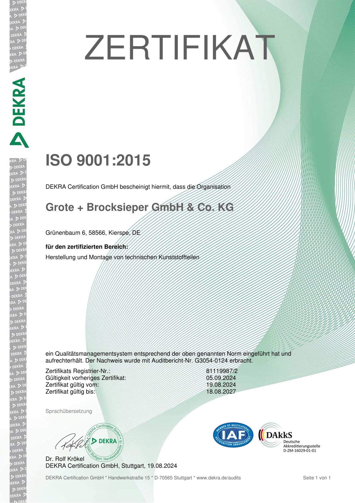 SKZ Certificate - Click to download